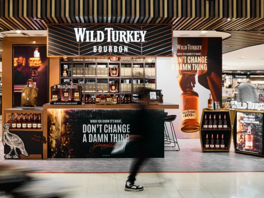 Wild Turkey pop-up at Sydney Airport