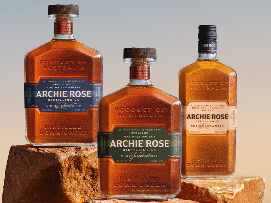 Archie Rose Australian whisky portfolio three bottles