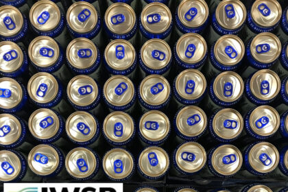 Drinks cans from above
