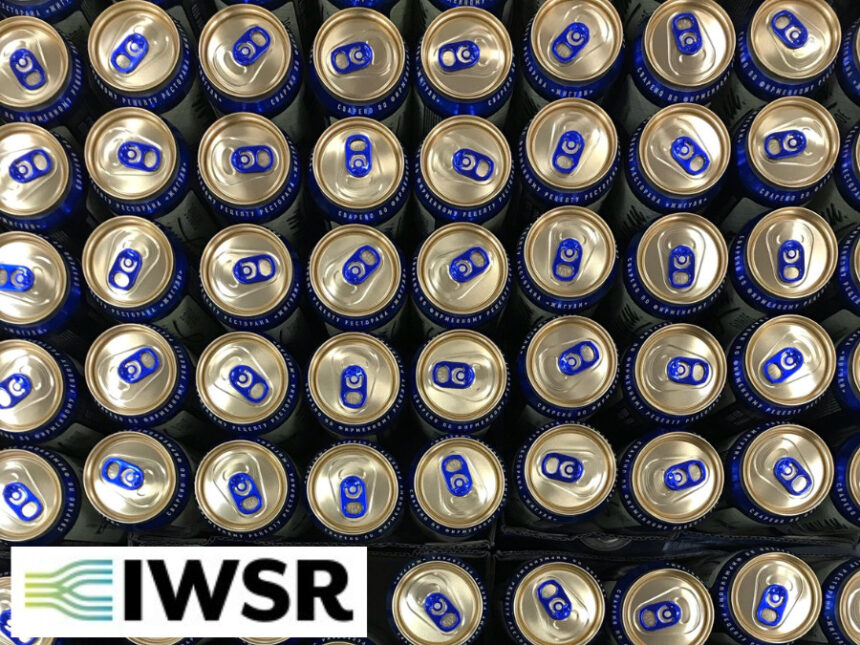 Drinks cans from above