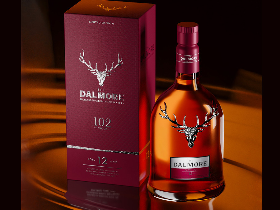 The Dalmore 102 Proof Aged 12 Years bottle and box