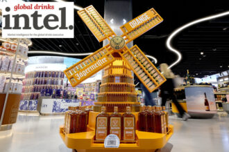 Jägermeister Orange windmill in Amsterdam Schiphol
