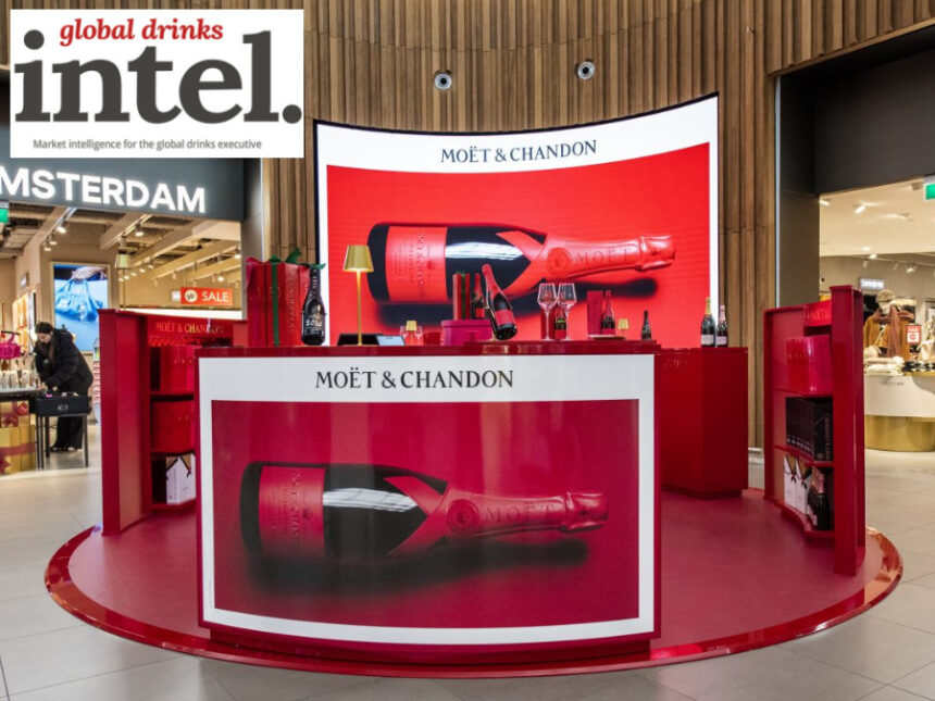 Moet Chandon pop-up at Amsterdam Schipol AIrport
