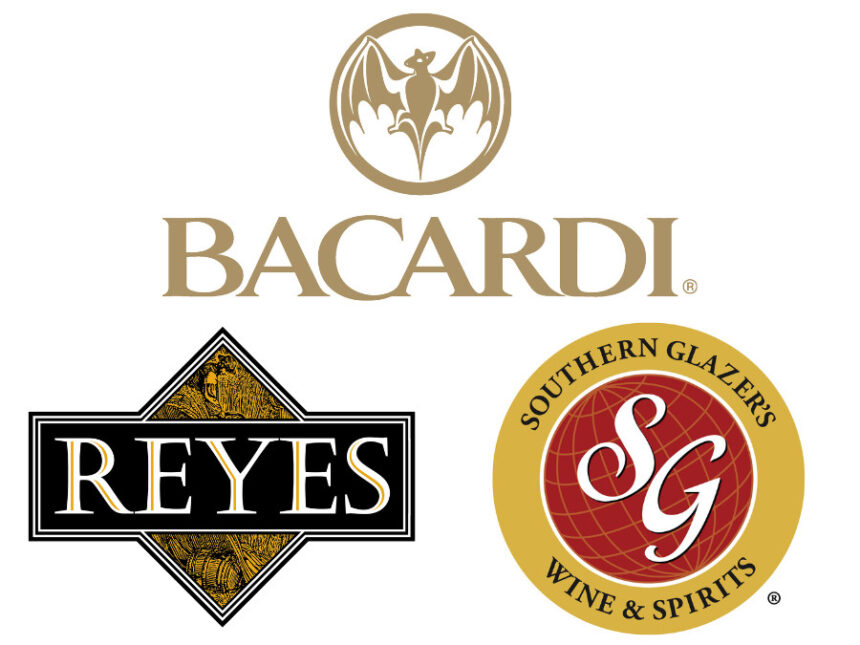 Bacardi Southern Glazer’s Reyes logos