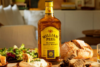 William Peel blended scotch whisky bottle