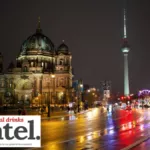 Berlin skyline at night