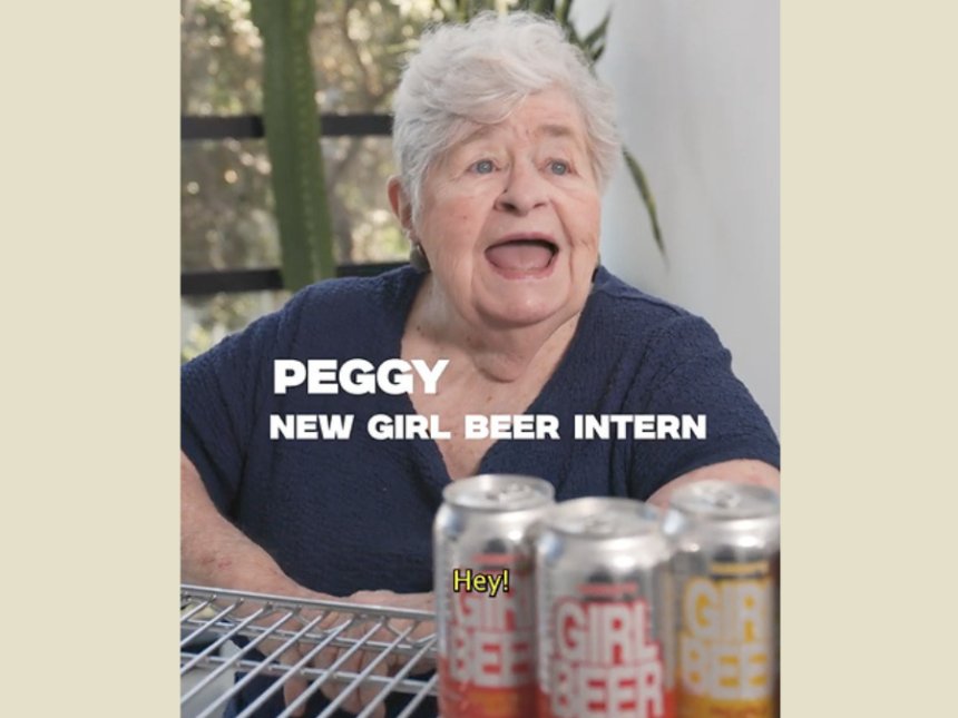 Girl Beer marketing intern Peggy