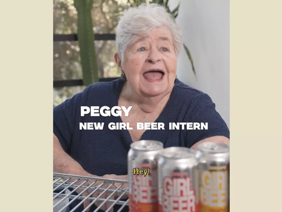 Girl Beer marketing intern Peggy
