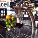 WIne on tap on a bar